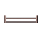 Nero Mecca Care 25mm Double Towel Grab Rail 600mm - Brushed Bronze - NRCR2524DBZ