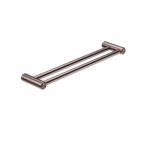 Nero Mecca Care 25mm Double Towel Grab Rail 600mm - Brushed Bronze - NRCR2524DBZ
