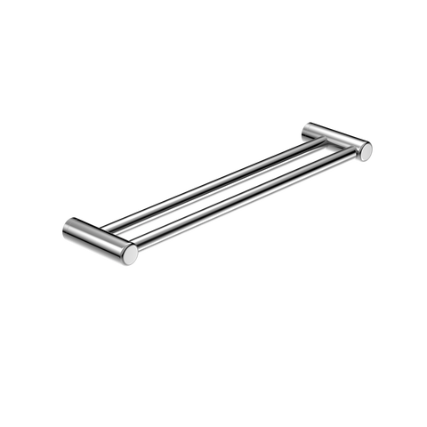 Nero Mecca Care 25mm Double Towel Grab Rail 600mm - Chrome