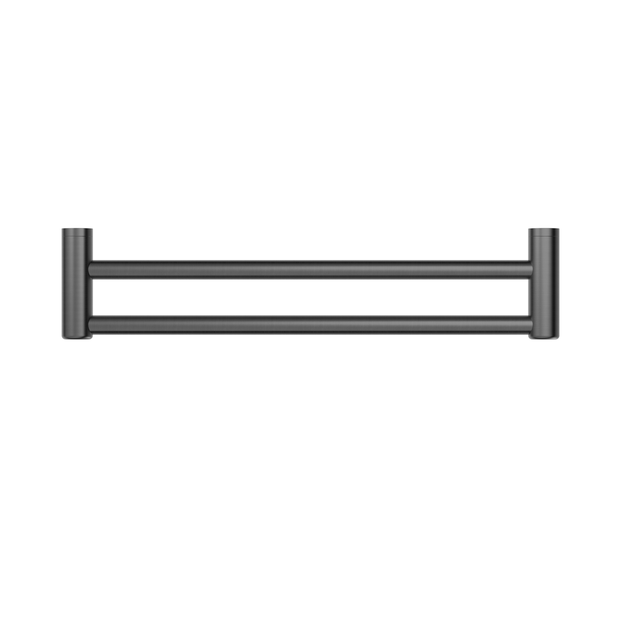 Nero Mecca Care 25mm Double Towel Grab Rail 600mm - Gun Metal - NRCR2524DGM