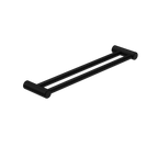 Nero Mecca Care 25mm Double Towel Grab Rail 600mm - Matte Black - NRCR2524DMB