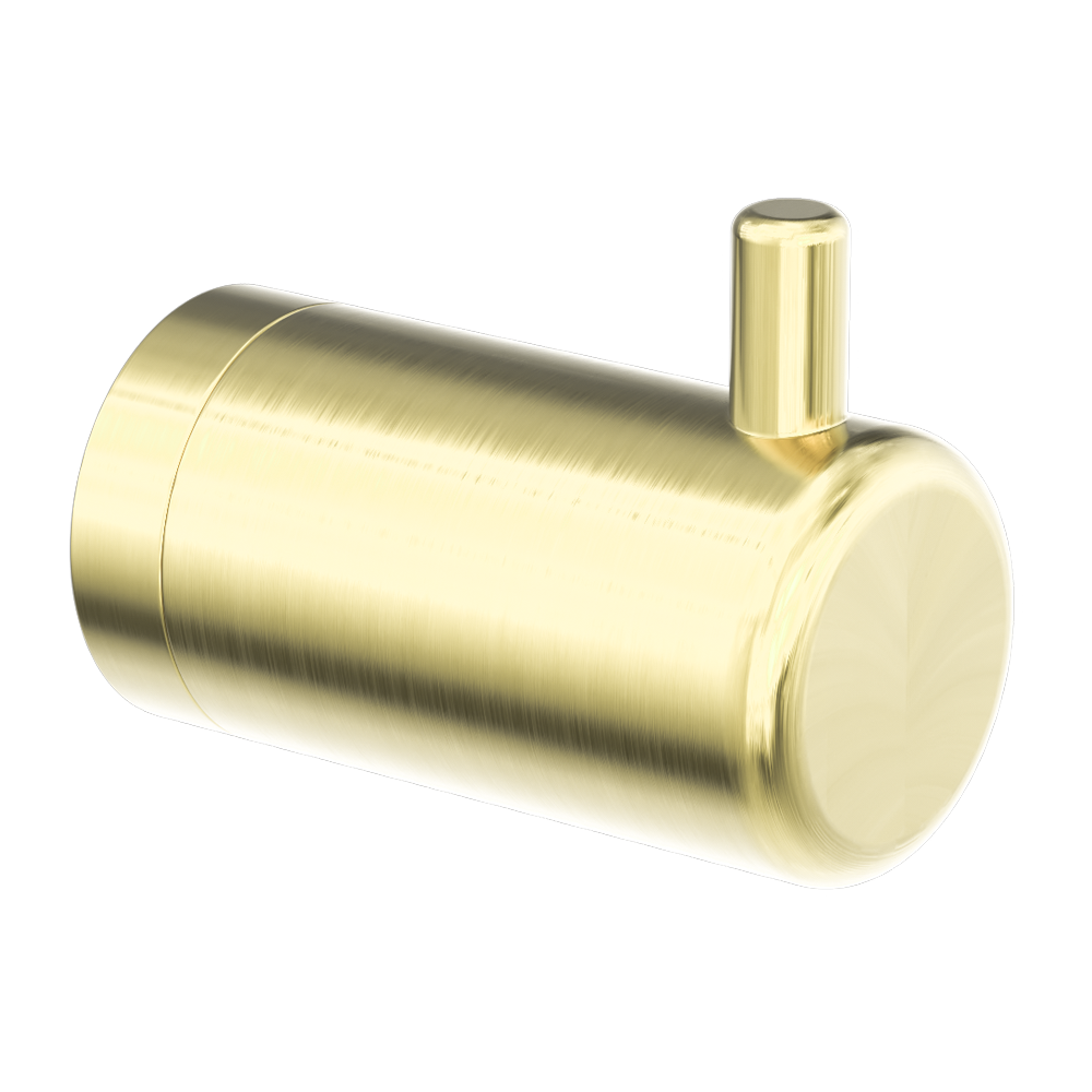 Nero Mecca Care 25mm Wall Hook - Brushed Gold - NRCR2582BG