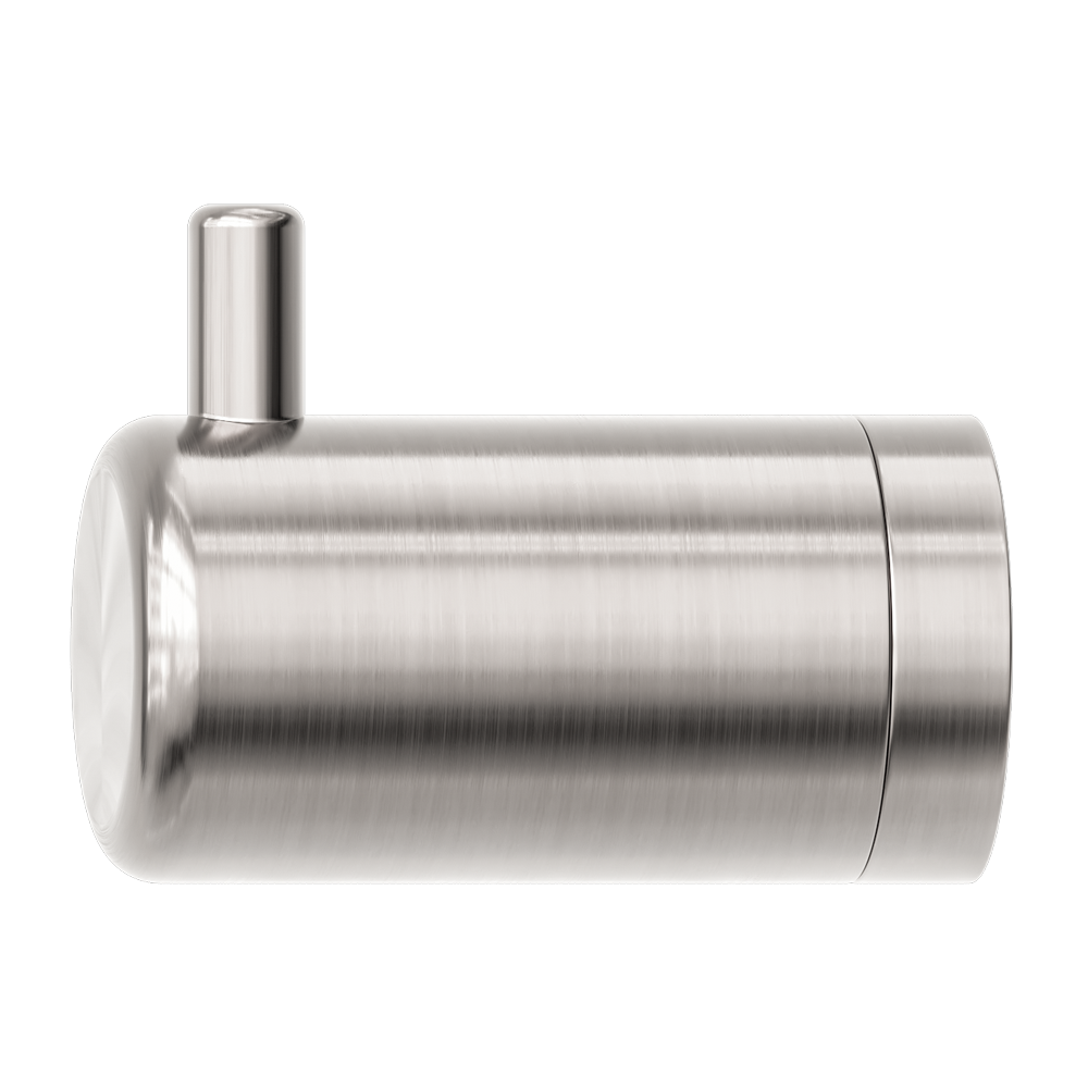 Nero Mecca Care 25mm Wall Hook - Brushed Nickel - NRCR2582BN