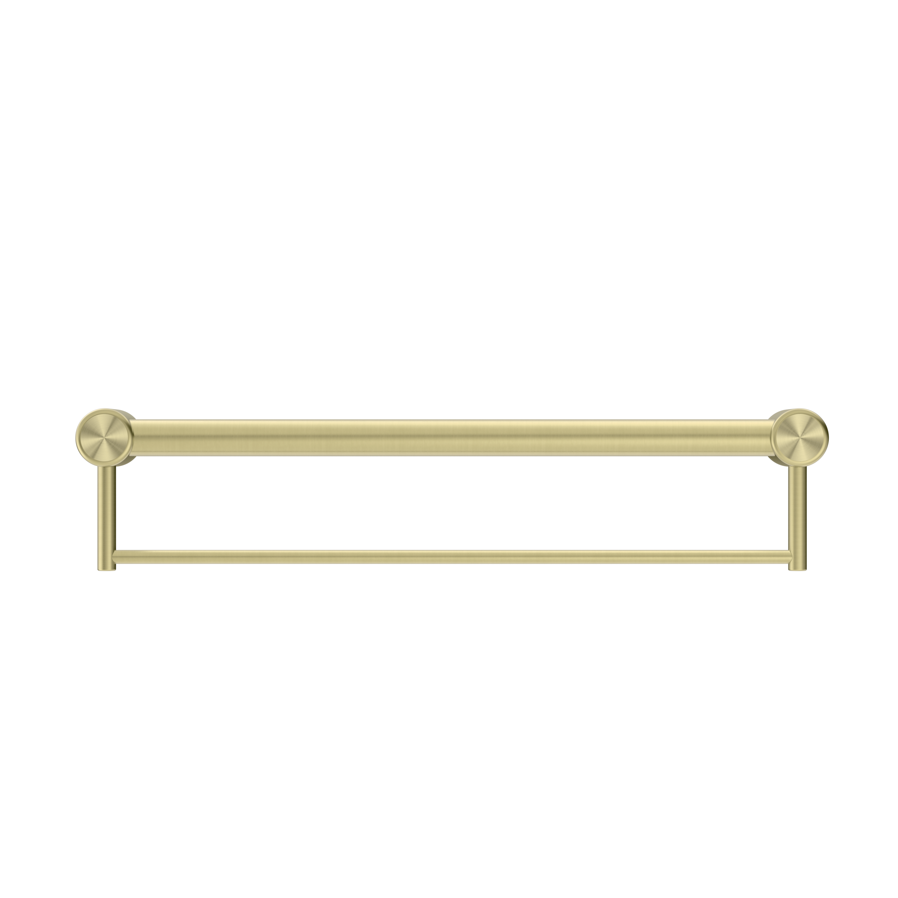 Nero Mecca Care 32mm Grab Rail With Towel Holder 600mm - Brushed Gold - NRCR3224BBG