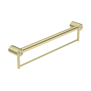 Nero Mecca Care 32mm Grab Rail With Towel Holder 900mm - Brushed Gold - NRCR3230BBG