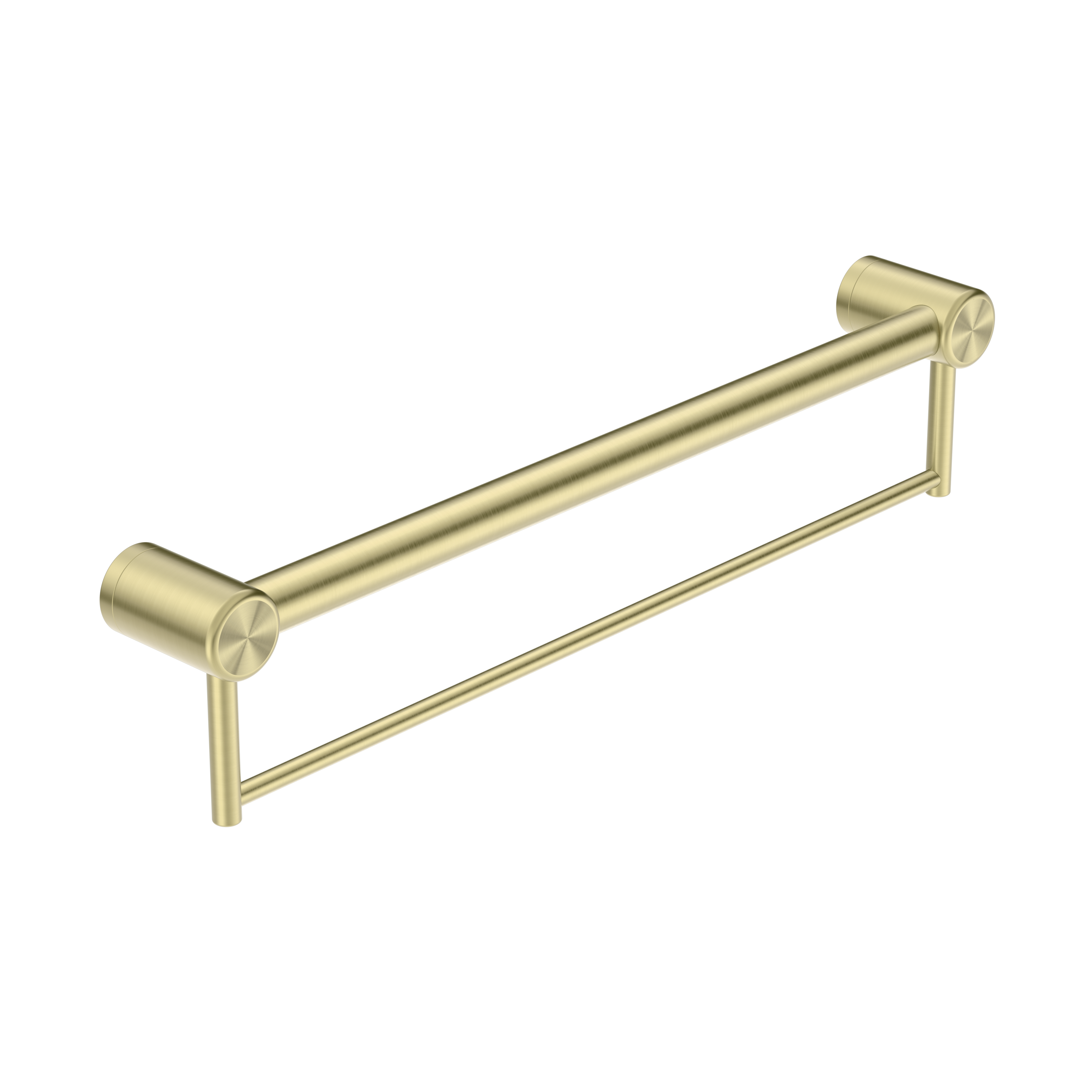Nero Mecca Care 32mm Grab Rail With Towel Holder 900mm - Brushed Gold - NRCR3230BBG