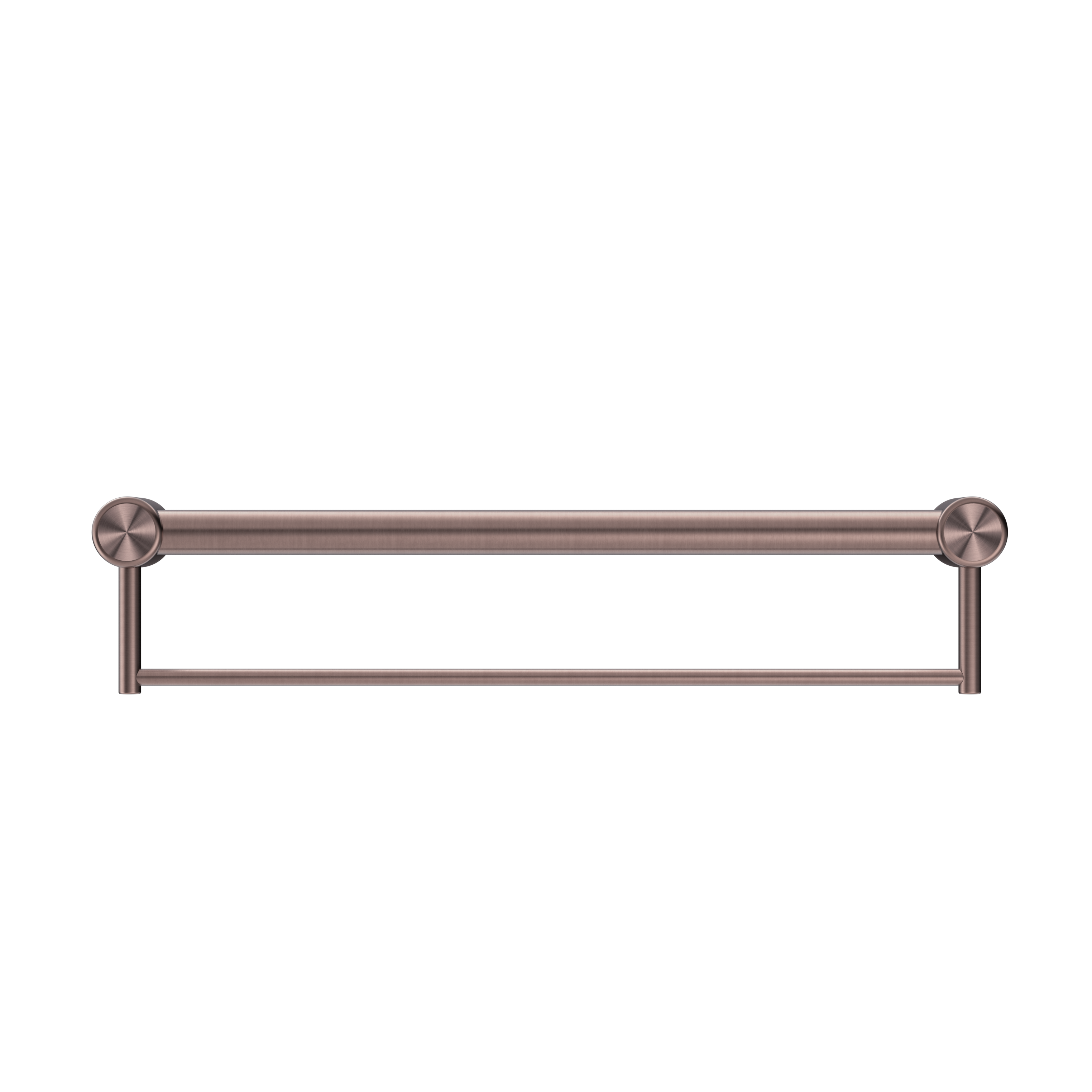 Nero Mecca Care 32mm Grab Rail With Towel Holder 300mm - Brushed Bronze - NRCR3212BBZ