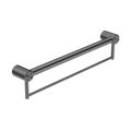 Nero Mecca Care 32mm Grab Rail With Towel Holder 300mm - Gun Metal - NRCR3212BGM