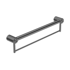 Nero Mecca Care 32mm Grab Rail With Towel Holder 900mm - Gun Metal - NRCR3230BGM