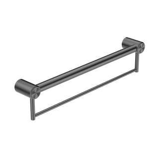 Nero Mecca Care 32mm Grab Rail With Towel Holder 900mm - Gun Metal - NRCR3230BGM
