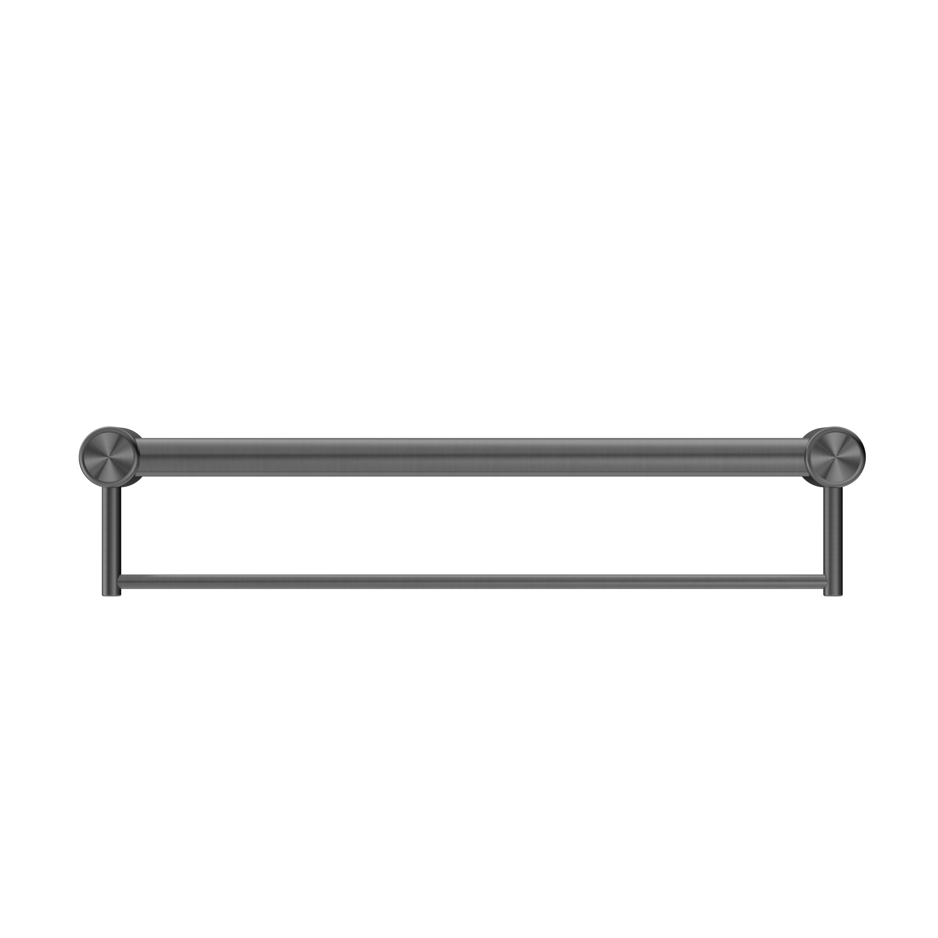 Nero Mecca Care 32mm Grab Rail With Towel Holder 900mm - Gun Metal - NRCR3230BGM