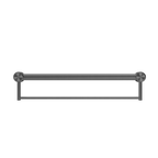 Nero Mecca Care 32mm Grab Rail With Towel Holder 600mm - Gun Metal - NRCR3224BGM