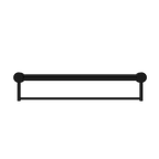 Nero Mecca Care 32mm Grab Rail With Towel Holder 300mm - Matte Black - NRCR3212BMB
