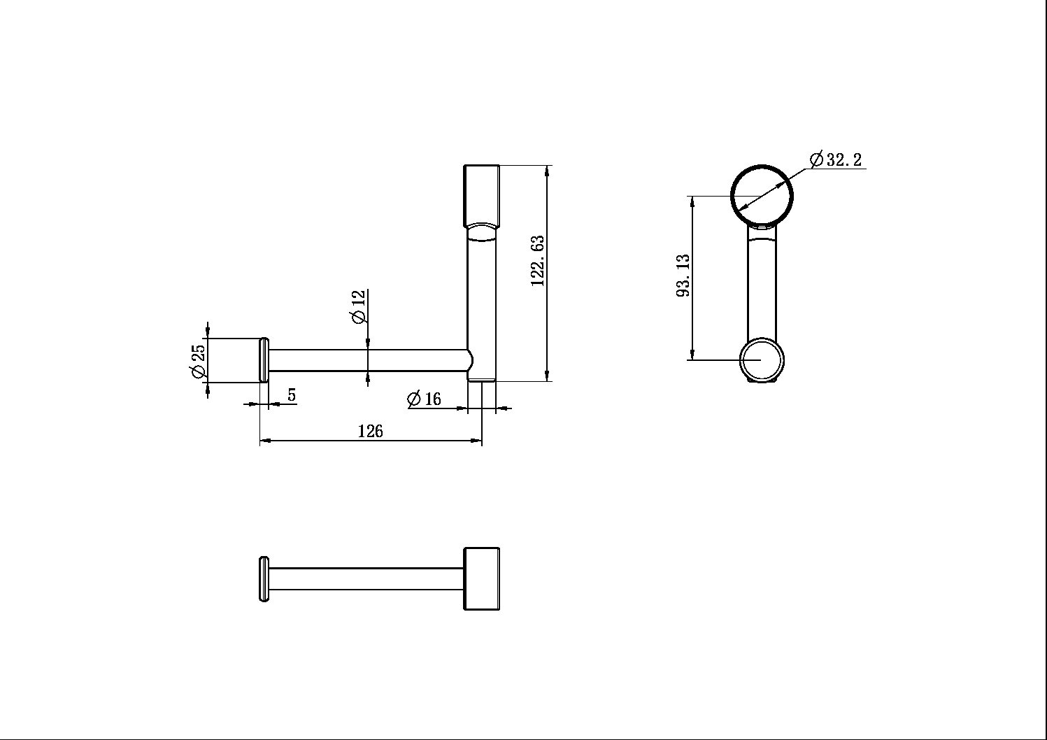 Nero Mecca Care Add On Toilet Roll Holder - Brushed Nickel - NRCR3286TBN