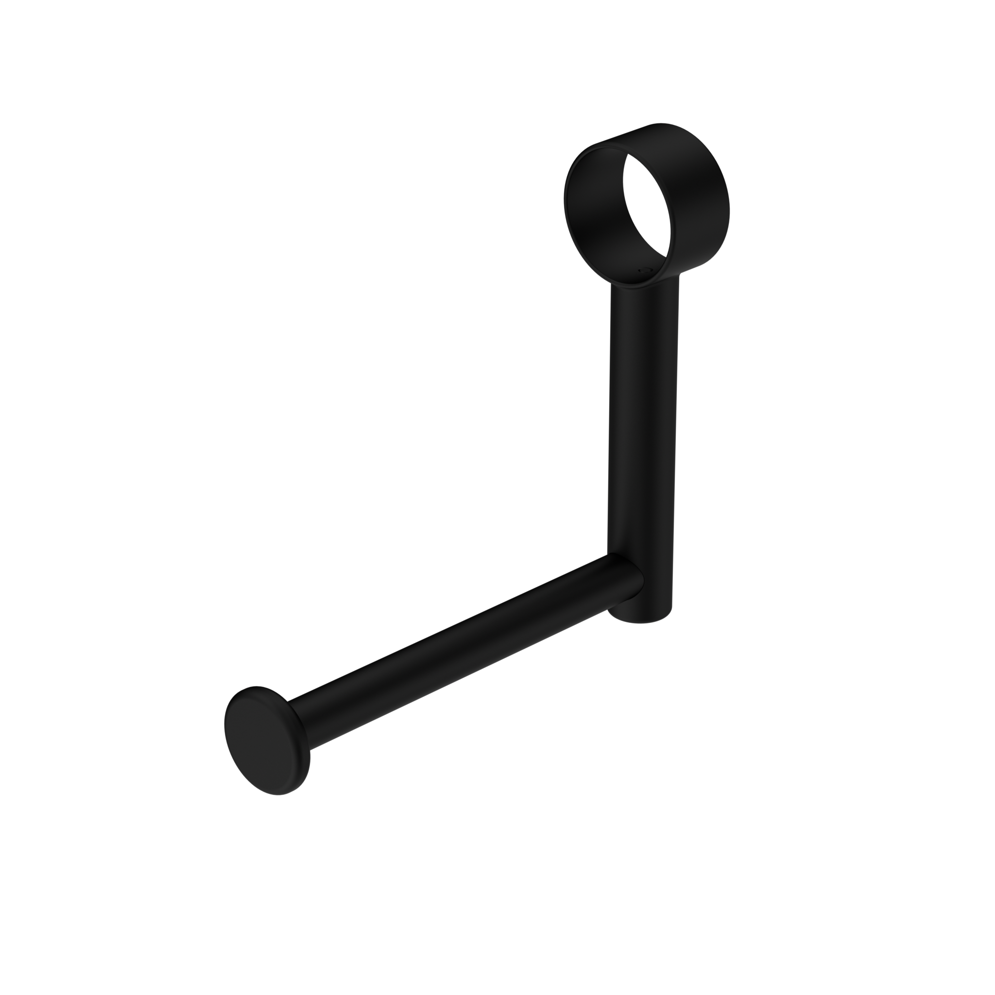 Nero Mecca Care Add On Toilet Roll Holder - Matte Black - NRCR3286TMB