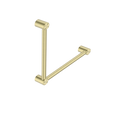 Nero Mecca Care 32mm Ambulant Toilet Grab Rail 90 Degree 450X450mm - Brushed Gold - NRCR3290ABG