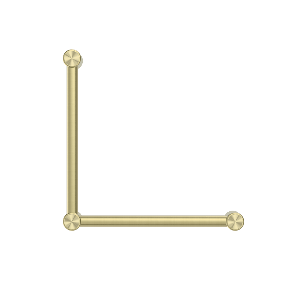 Nero Mecca Care 32mm Ambulant Toilet Grab Rail 90 Degree 450X450mm - Brushed Gold - NRCR3290ABG
