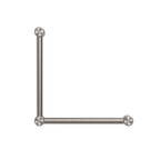Nero Mecca Care 32mm Ambulant Toilet Grab Rail 90 Degree 450X450mm - Brushed Nickel - NRCR3290ABN