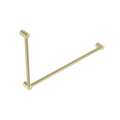 Nero Mecca Care 32mm Dda Grab Rail Set 90 Degree 600X1000mm - Brushed Gold - NRCR3290BG