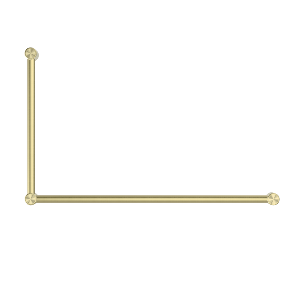 Nero Mecca Care 32mm Dda Grab Rail Set 90 Degree 600X1000mm - Brushed Gold - NRCR3290BG