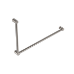 Nero Mecca Care 32mm Dda Grab Rail Set 90 Degree 600X1000mm - Brushed Nickel - NRCR3290BN