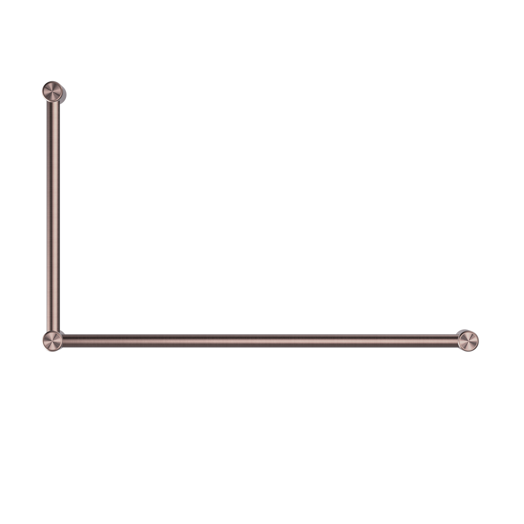 Nero Mecca Care 32mm Dda Grab Rail Set 90 Degree 600X1000mm - Brushed Bronze - NRCR3290BZ