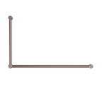 Nero Mecca Care 32mm Dda Grab Rail Set 90 Degree 600X1000mm - Brushed Bronze - NRCR3290BZ