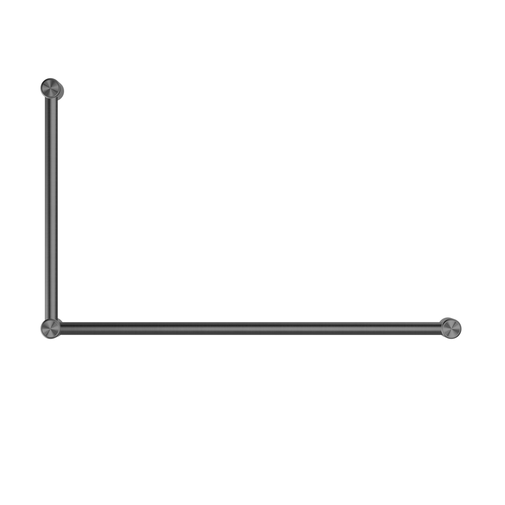 Nero Mecca Care 32mm Dda Grab Rail Set 90 Degree 600X1000mm - Gun Metal - NRCR3290GM