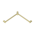 Nero Mecca Care 32mm Wrap Around Corner Grab Rail 600X600mm - Brushed Gold - NRCR3290WBG