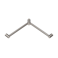 Nero Mecca Care 32mm Wrap Around Corner Grab Rail 600X600mm - Brushed Nickel - NRCR3290WBN