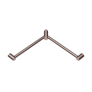 Nero Mecca Care 32mm Wrap Around Corner Grab Rail 600X600mm - Brushed Bronze - NRCR3290WBZ