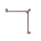 Nero Mecca Care 32mm Wrap Around Corner Grab Rail 600X600mm - Brushed Bronze - NRCR3290WBZ