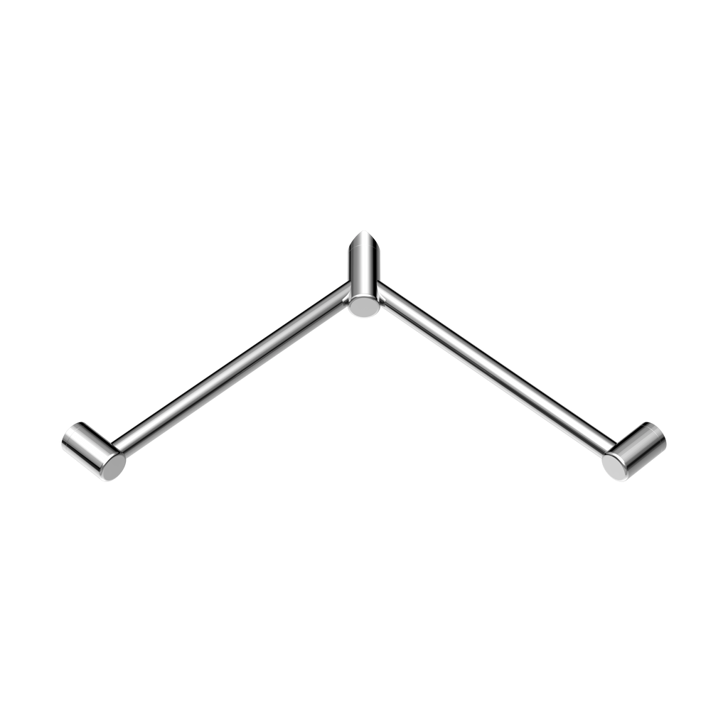 Nero Mecca Care 32mm Wrap Around Corner Grab Rail 600X600mm - Chrome - NRCR3290WCH