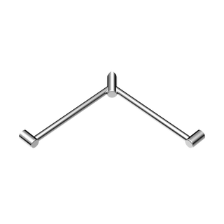 Nero Mecca Care 32mm Wrap Around Corner Grab Rail 600X600mm - Chrome - NRCR3290WCH
