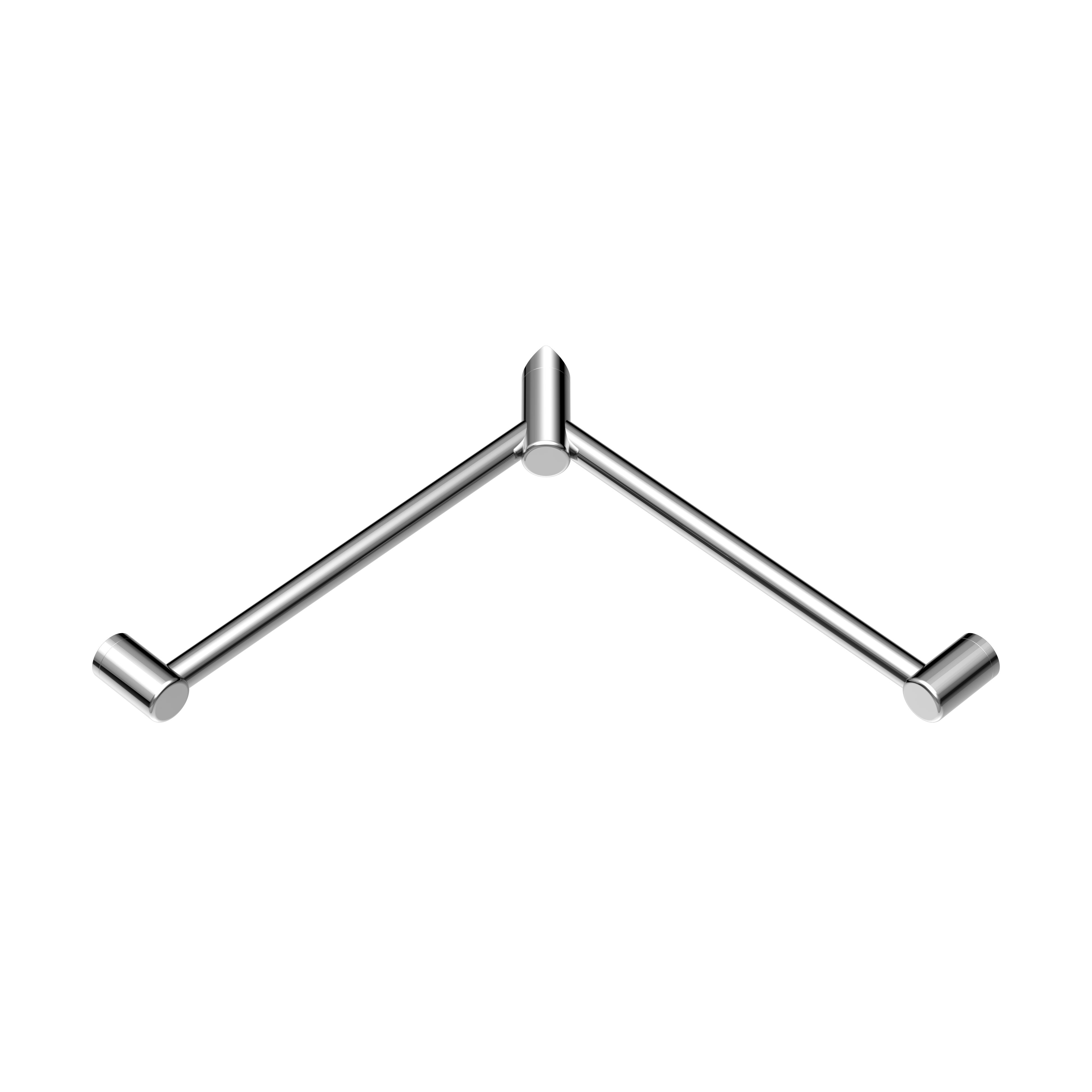 Nero Mecca Care 32mm Wrap Around Corner Grab Rail 600X600mm - Chrome - NRCR3290WCH