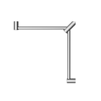 Nero Mecca Care 32mm Wrap Around Corner Grab Rail 600X600mm - Chrome - NRCR3290WCH