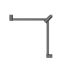 Nero Mecca Care 32mm Wrap Around Corner Grab Rail 600X600mm - Gun Metal - NRCR3290WGM