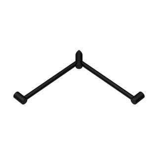 Nero Mecca Care 32mm Wrap Around Corner Grab Rail 600X600mm - Matte Black - NRCR3290WMB