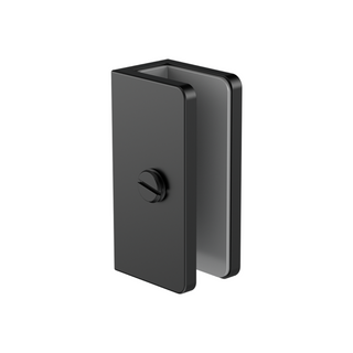 Nero Shower U-Bracket 10mm Glass - Matte Black - NRSH203aMB