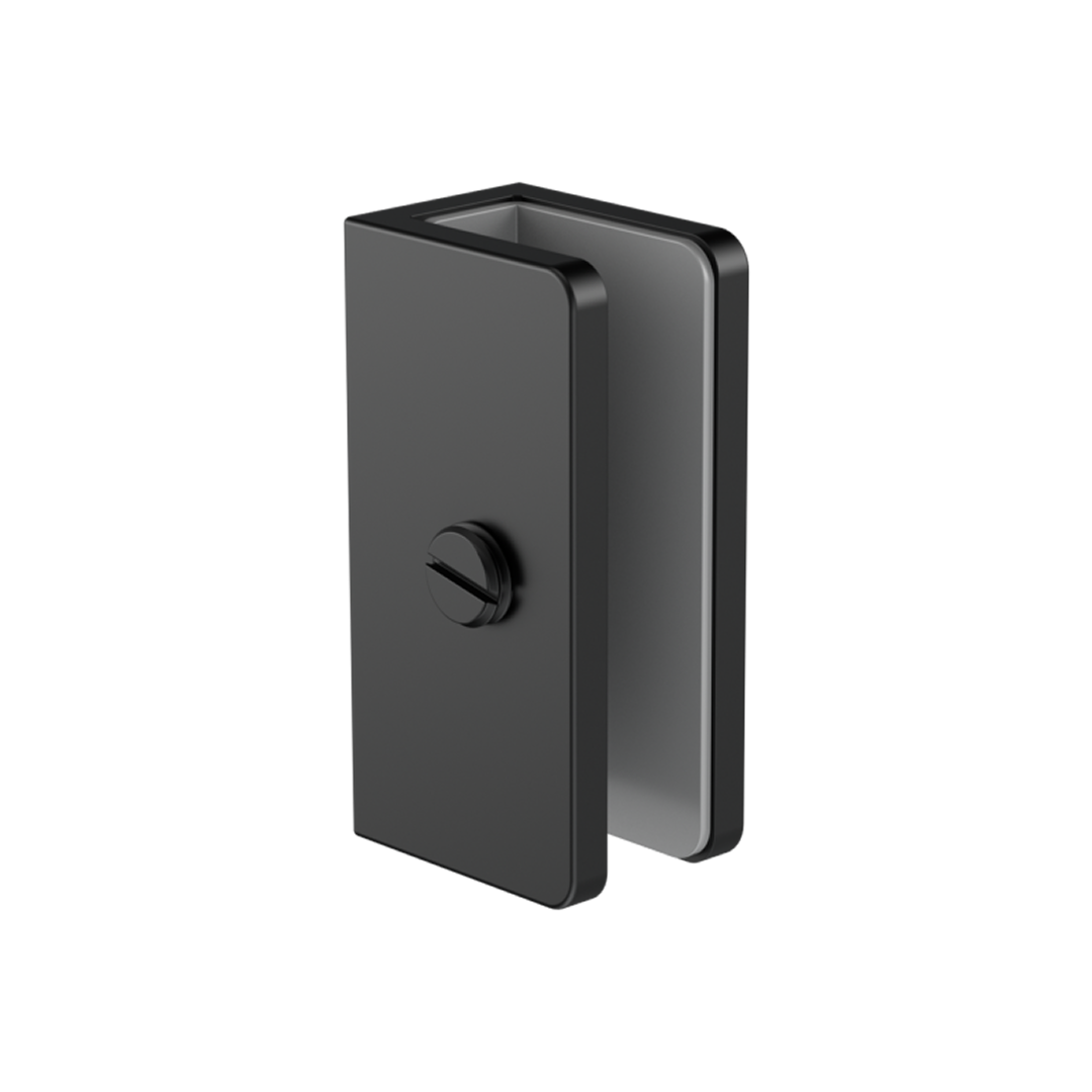 Nero Shower U-Bracket 10mm Glass - Matte Black - NRSH203aMB