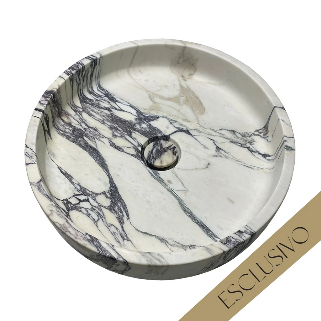 Parisi Esclusivo Naturale 45 Marble Above Counter Basin - Calcutta Violet NT-45-CV