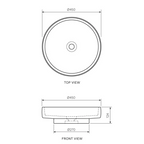 Parisi Esclusivo Naturale 45 Marble Above Counter Basin - Calcutta Violet NT-45-CV