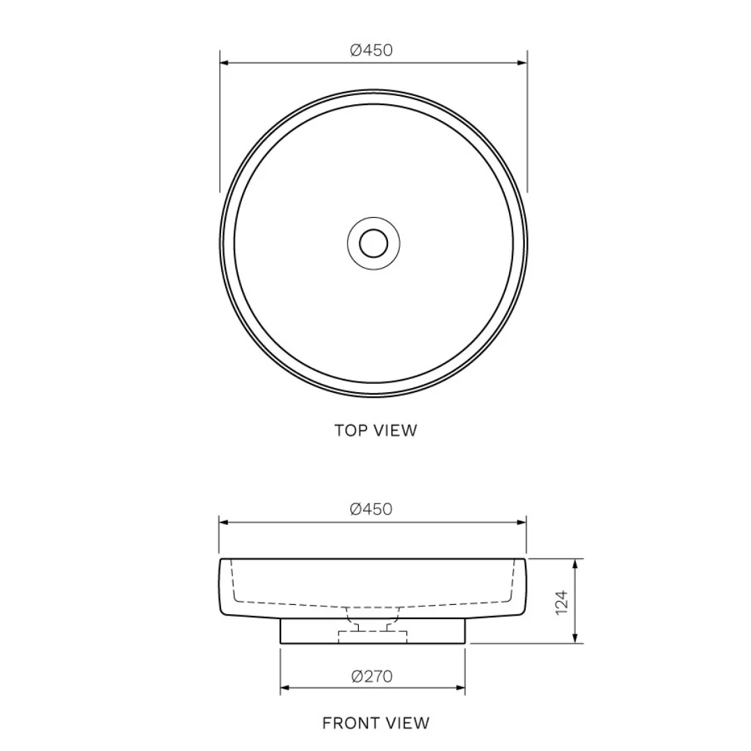 Parisi Esclusivo Naturale 45 Marble Above Counter Basin - Calcutta Violet NT-45-CV