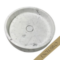 Parisi Esclusivo Naturale 45 Marble Above Counter Basin - Statuario White NT-45-STW