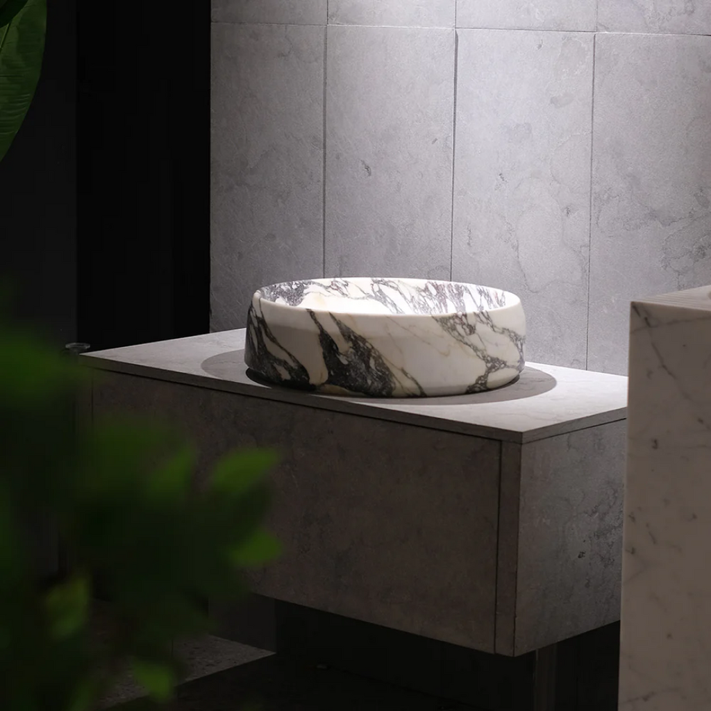 Parisi Esclusivo Naturale 46 Above Counter Basin - Calcutta Violet NT-46-CV