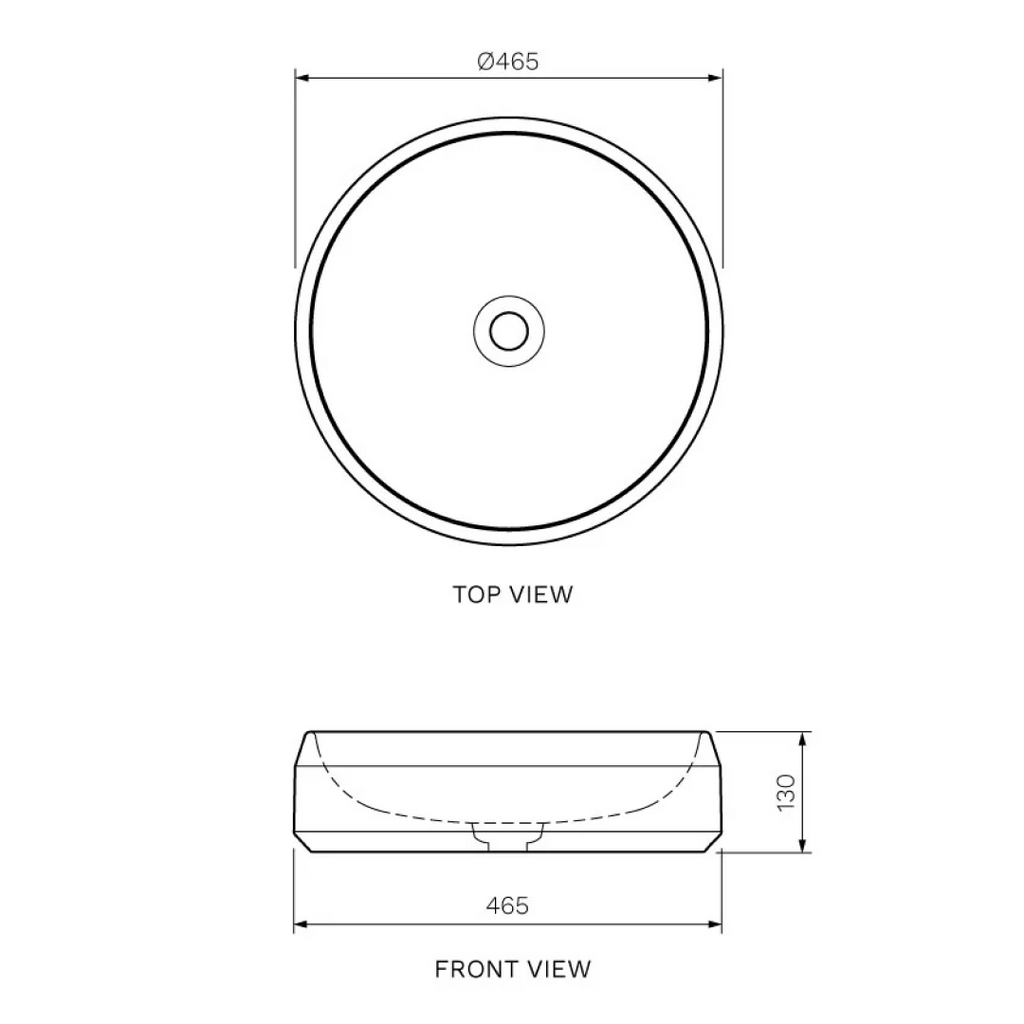 Parisi Esclusivo Naturale 46 Above Counter Basin - Statuario White NT-46-STW