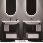 Studio Bagno Nur 620 Wall Hung Vanity Top Basin - Gloss White - NUR62/1