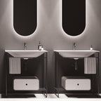 Studio Bagno Nur 820 Wall Hung Vanity Top Basin - Gloss White - NUR82/1
