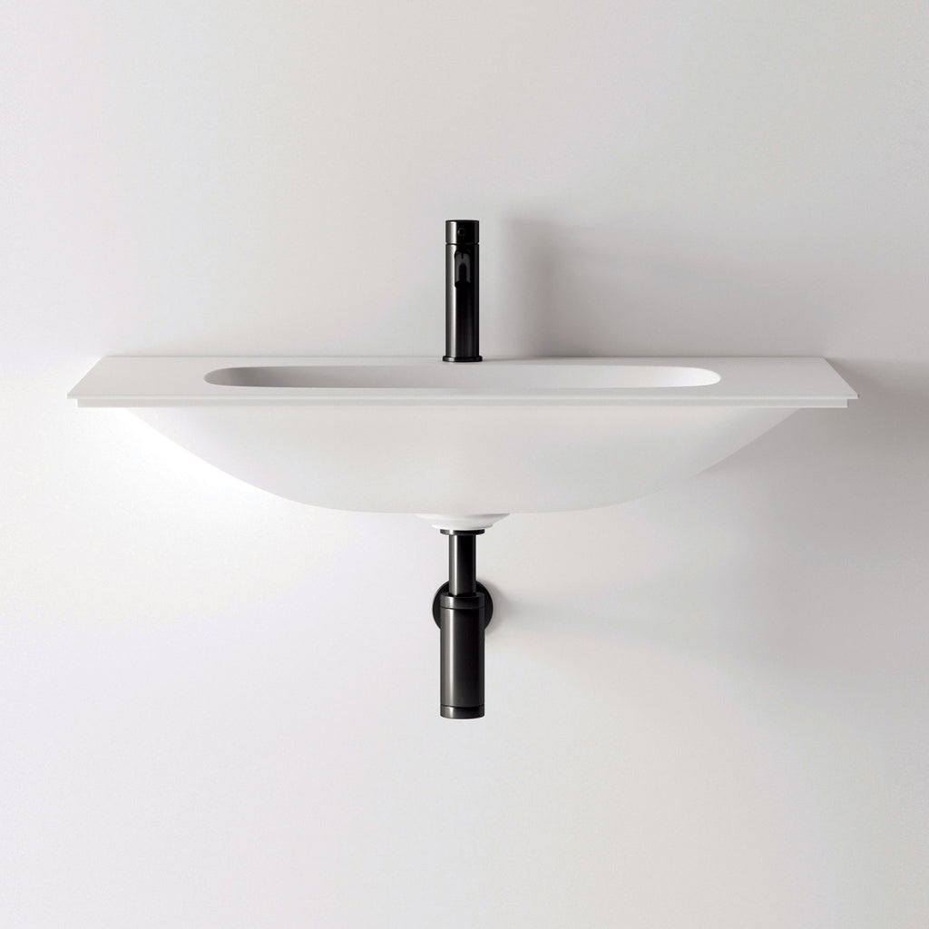 Studio Bagno Nur 820 Wall Hung Vanity Top Basin - Gloss White - NUR82/1