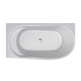 Decina Natalia 1500 Back-to-Corner Freestanding Bath (Left) - NA1500LWIO